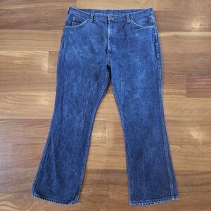 Vintage Sears Genuine Roebucks Bootcut Jeans Dark Wash Mens 40x30(38x29.5)